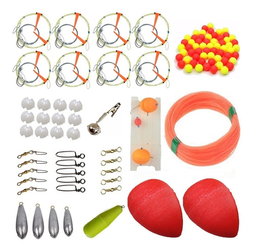 Kit Pesca Completa Variada + Accesorios Listo Para Pescar