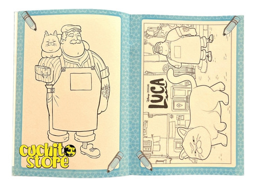 Divertilibro Libro Para Colorear Luca Pintar Niños