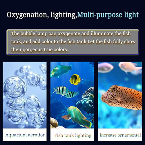 Lámpara Led De Burbujas De Aire Para Acuario Sumergible Que