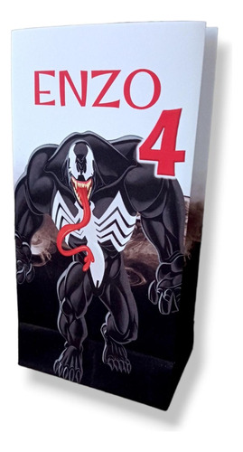 20 Bolsas Golosineras, Sorpresitas Cumpleaños Venom-k