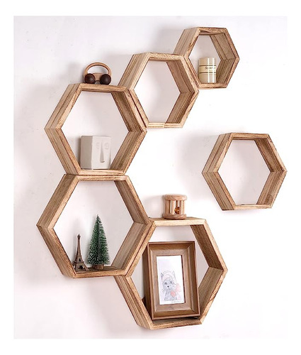 Estantes Flotantes Hexagonales Extra Grandes Estantes Pared