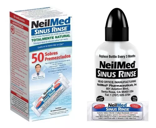 Neilmed Sinus Rinse 50 Sobres Premezclados (inc. Botella)