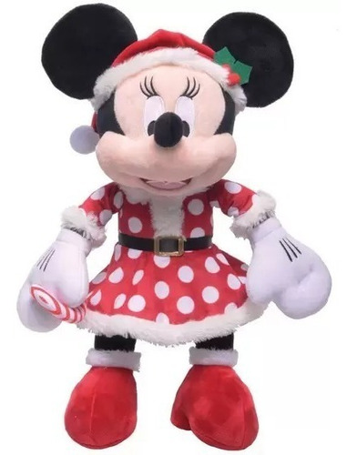 Natal Disney Minnie Vestido Poa Vermelho Branco Preto G
