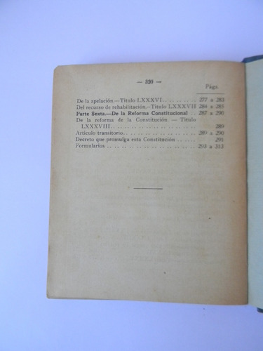 Constitución Gran Logia De Chile 1930 Firmada Numerada (Usado)