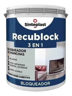 Sinteplast Recublock 3en1 bloqueador sellador y látex 1lt