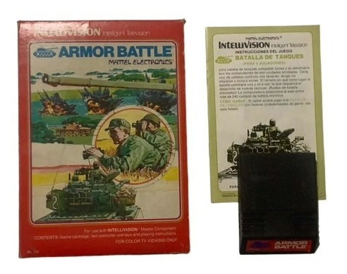 Juego Intellivision Armor Battle Mattel Electronics