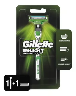 Máquina Para Afeitar Gillette Mach3 Sensitive Descartable