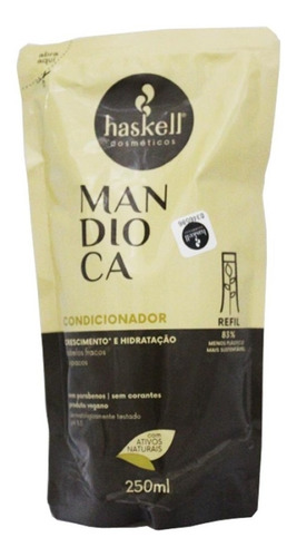 Refil Condicionador Mandioca 250ml - Haskell
