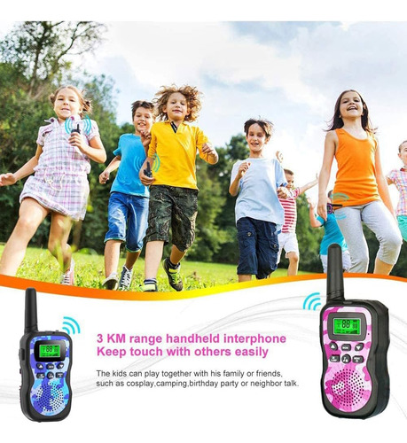 Walkie Talkies Para Niños, 22 Canales, Radio Bidireccional,
