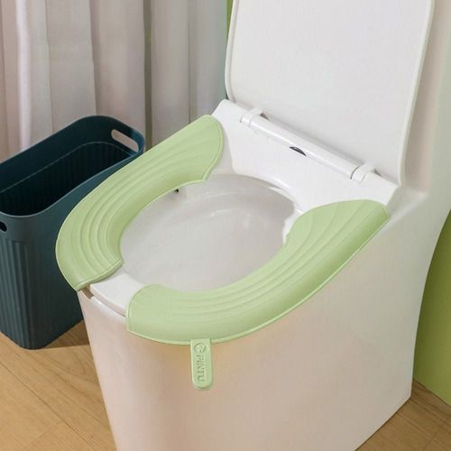 Funda De Asiento De Inodoro Lavable Para Cojín De Inodoro