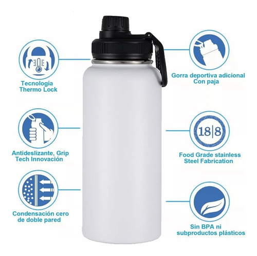 Xt Termo Vaso Botella Acero Inoxidable Con Fría/caliente 32