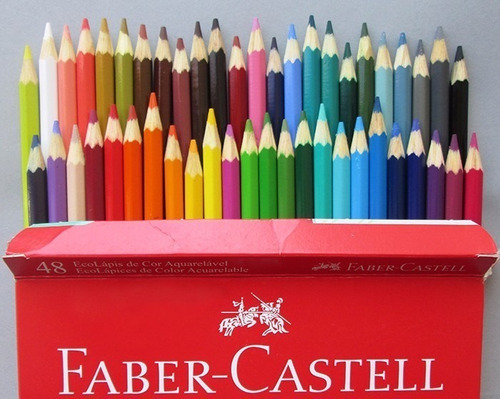 Lápis De Cor Ecolápis Ponta Max Faber Castell 48 Cores
