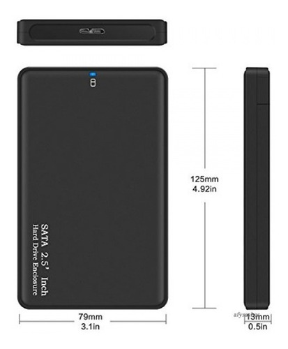 Cofre Case Para Disco Duro Sata2.5 Usb 3.0