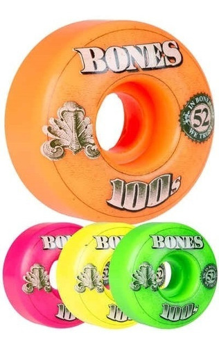 Roda Bones 100s Dollars Mix Party Collors  52mm Street !!!!!