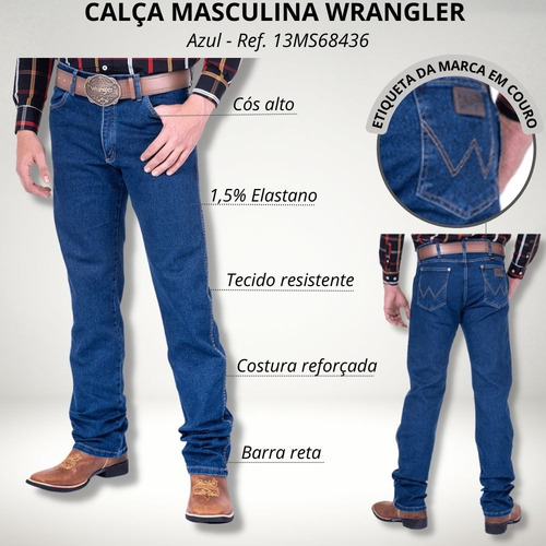 Calça Jeans Wrangler Original Para Usar Com Botina E Texana