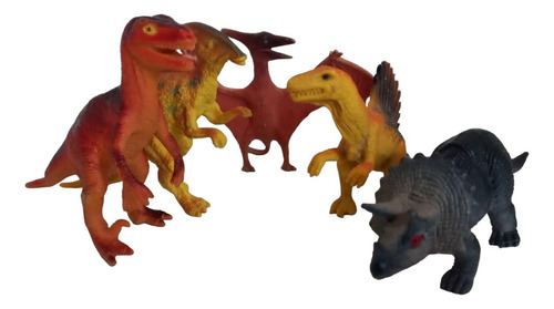 Dinosaurios Set 5 Unidades Variados Chicos Juguete Usados