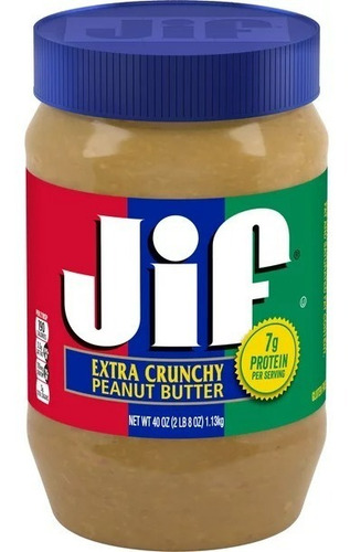Jif Extra Crunchy Crema De Cacahuate 1.13kg Importado