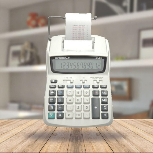 Calculadora De Mesa Com Impressão Bobina Lp25 Procalc