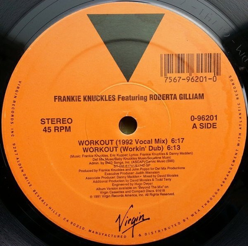 Frankie Knuckles Feat Roberta Gilliam  Workout (cerrado)