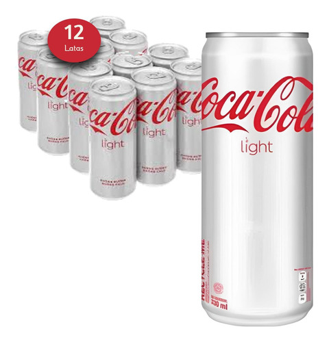 Refrigerante Coca Cola Light Lata 310ml (12 Latas)