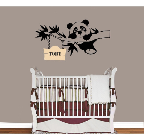 Vinilo Pared Infantiles Oso Panda Decoración Wall Stickers