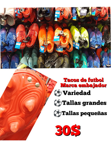 Fútbol, Tacos Zapatos Para Futbol. Nuevos.entregas En Chacao