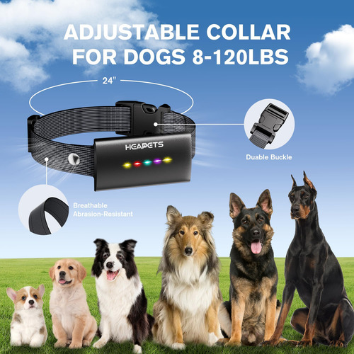 Heapets Collar De Choque Para Perros Con Control Remoto, Col