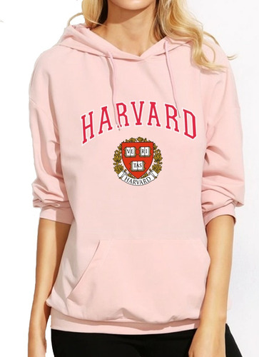 Buzo Hoodie Capota Deportivo Harvard University Usa