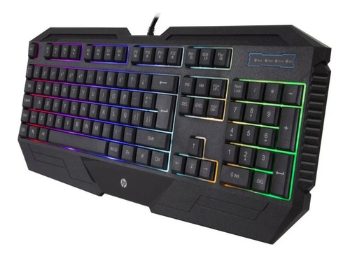 Imagen 3 de 10 de Teclado Gamer Hp K110 Rgb Rainbow Usb Español Con Luces