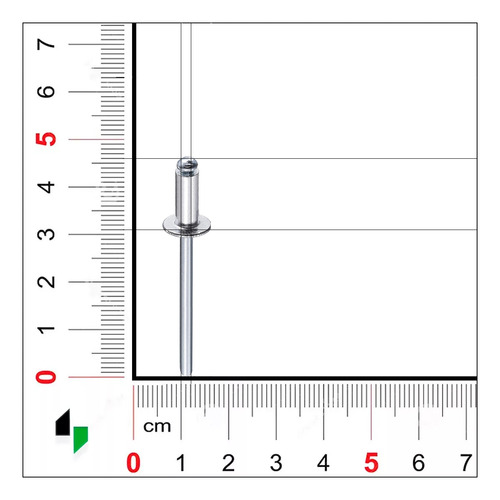 Remache Pop Standard Cabeza Alomada Para Aluminio 3,5x12mm Skyhard Caja Por 1000 Unidades