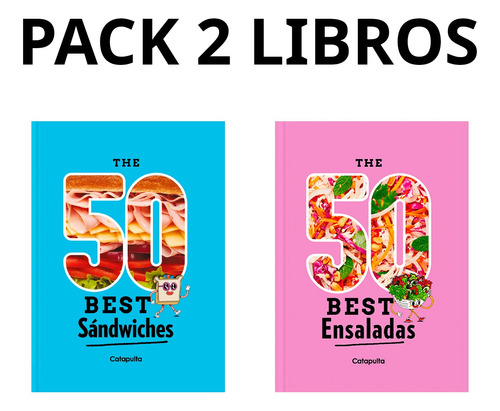 2 Libros Kit Best  - 50 Best Sándwiches + 50 Best Ensaladas