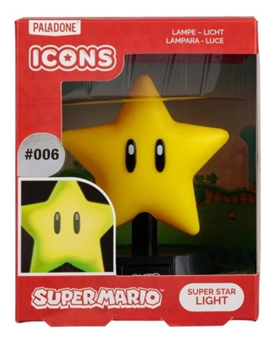 Lampara Super Marios Icono De Super Estrella