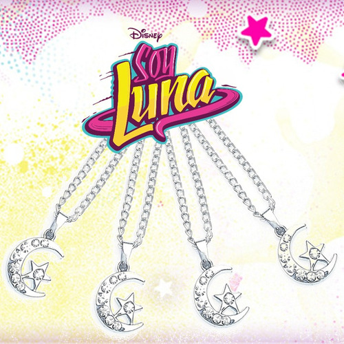 Collar Con Medallita De Soy Luna. Ultima Moda Para Niñas