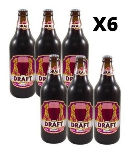 Chopp De Vinho Draft 600ml Fardo Com 6 Garrafas