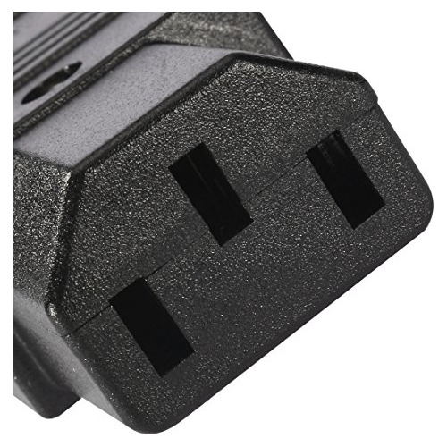1 Par Macho C14 Hembra C13, Adaptador Línea De Toma De...