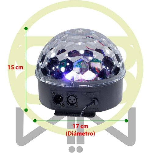 Luz Disco Led Dmx Crystal Ball Display 8 Piezas Con Control