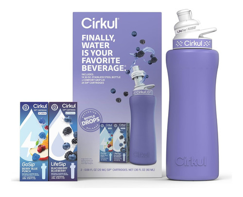 Círculo 32oz. Kit Básico De Botella De Agua De Acero Inoxida