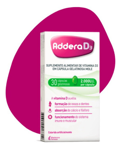 Addera D3 2000ui 30 Capsulas
