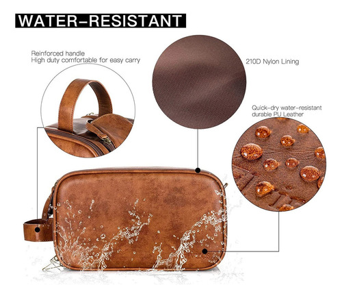 Bh Neceser Impermeable Para Hombre, Bolsa De Aseo Colgante