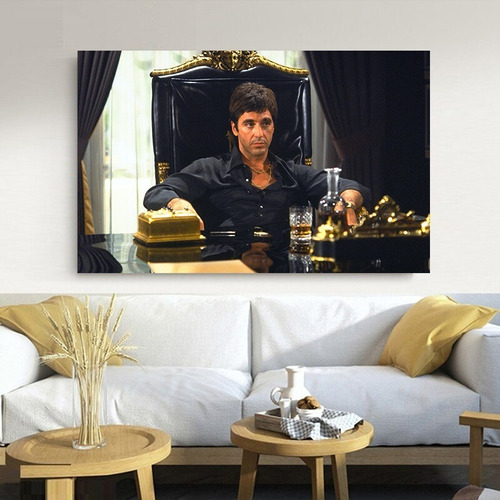 Cuadro Decorativo Moderno Scar Face Tony Montana Varios Mod.