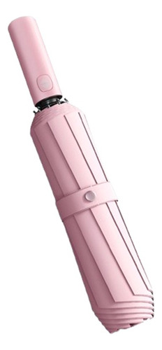 Paraguas Sombrilla Anti-ultravioleta Con Botón Automático Rosa