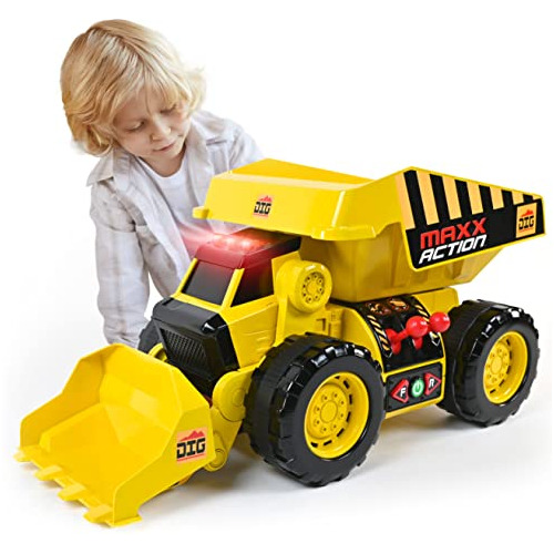 2n1 Dig Rig - Camión Volquete Y Cargadora Frontal Luce...