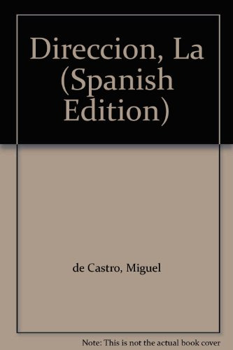 Libro La Direccion De Miguel De Castro Vicente Ed: 1