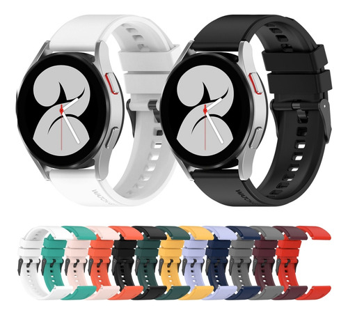Correa De Reloj De Silicona Amarilla Para Samsung Galaxy Wat