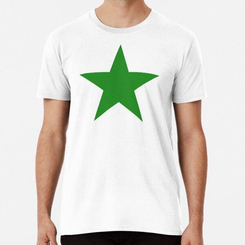 Remera Forest Green Star With Solid And Pattern Star Print O