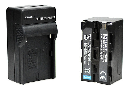 Cargador 220v + Batería Np-f770 P/ Iluminador O Aro Ring Led