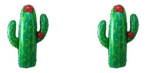 Globo Cactus Mexicano Fiesta Mexicana Metalizado X2 Piezas