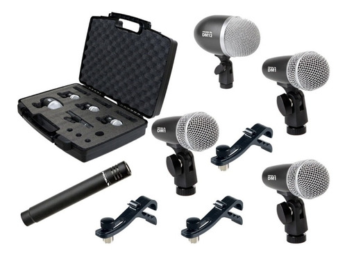 Set De Micrófonos Eikon Dmh5xl Para Bateria 