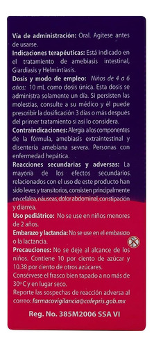 Farmiver Susp. Infantil Caja C/fco. 10 Ml. 100-400 Mg/10 Ml