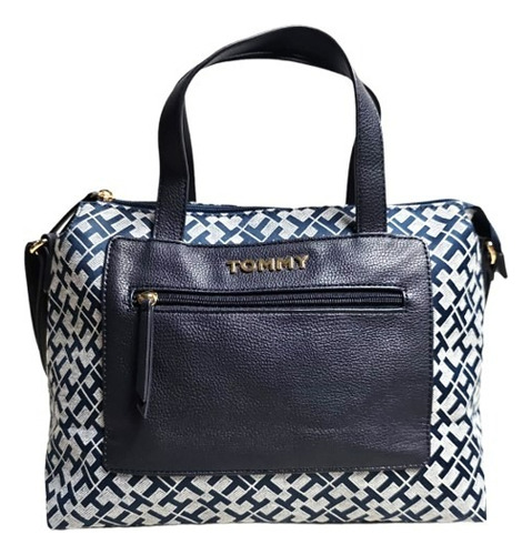 Bolsa Tote Crossbody Tommy Hilfiger Mujer 69j8822 Color Azul Marino